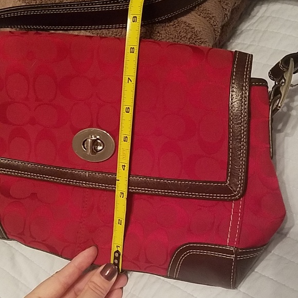 EUC Beautiful Red Coach Bag - Picture 8 of 8